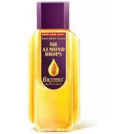 BAJAJ Almond Drops Hair Oil enriched with 6X Vitamin E, Reduces Hair Fall, 100 ml Hair Oil 